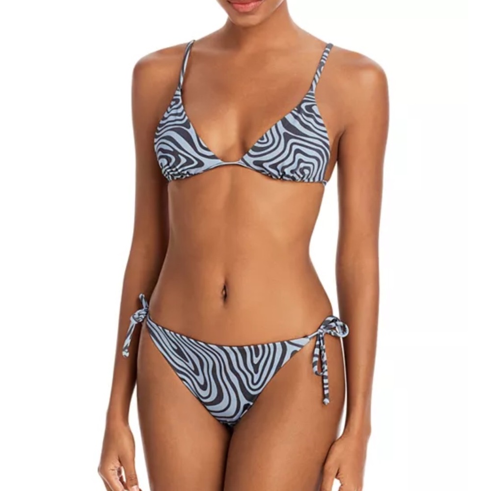 Onia full set - Blue Zebra Print Bikini